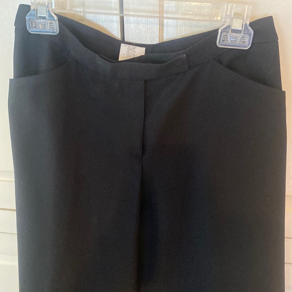 Armani Collezioni Size 4 Black and Grey Dress Pants - Picture 4 of 8